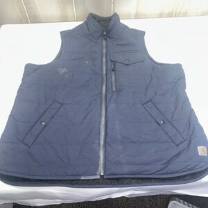 Carhartt Vest Women's Size L Puffer Reversible Sherpa Fleece Lined Outdoors